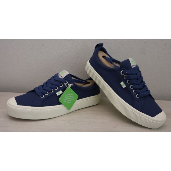 Cariuma Women's Sz 10 Men's Sz 8.5 Shadow Blue OCA Low Canvas Sneakers Shoes - Picture 14 of 15